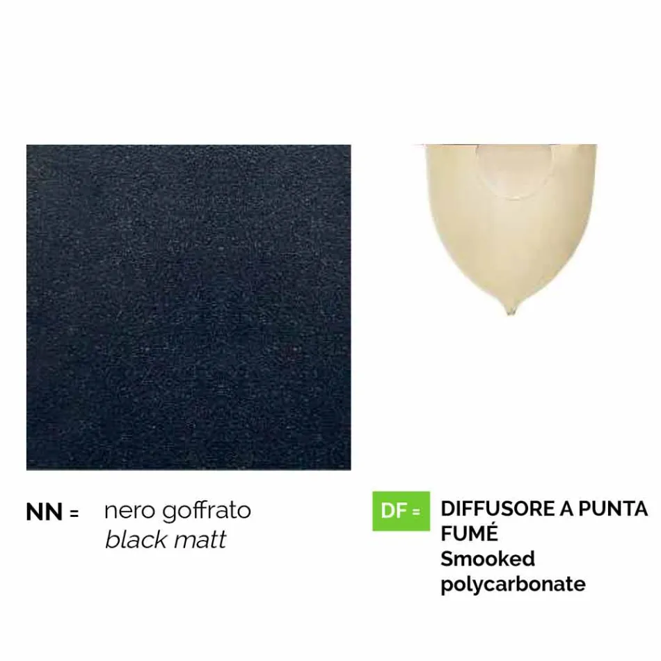 Lampada da esterno a parete in alluminio pressofuso made Italy, Anusca Viadurini