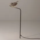 Lampada da Esterno in Maiolica Toscana Smaltata Made in Italy - Uccellino Viadurini