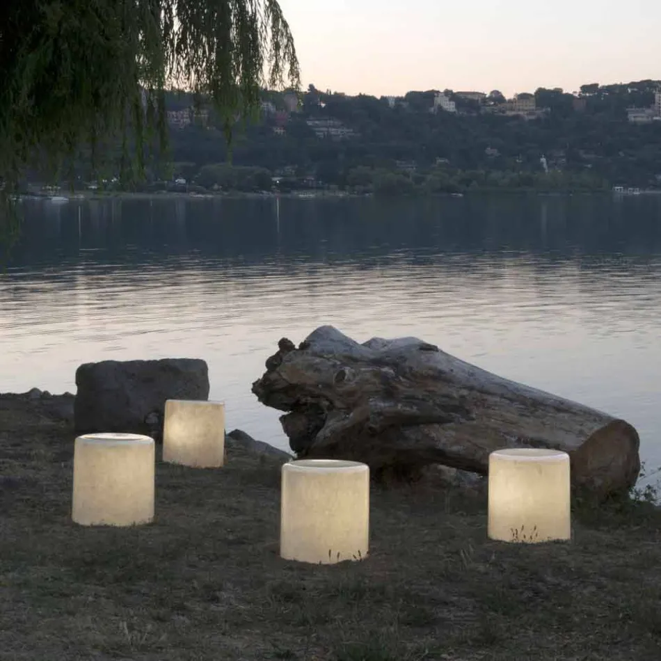 Lampada da esterno in nebulite In-es.artdesign Bin F Nebula Out terra Viadurini