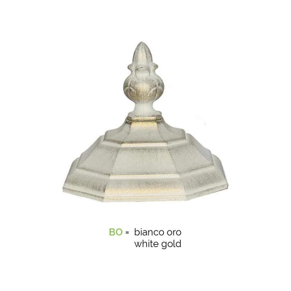 Lampada da Esterno Stile Vintage in Alluminio Bianco Made in Italy - Dodo Viadurini