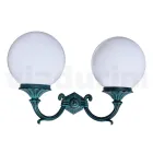 Lampada da Giardino con 2 Luci in Acrilico e Struttura in Alluminio - Trovanero Viadurini