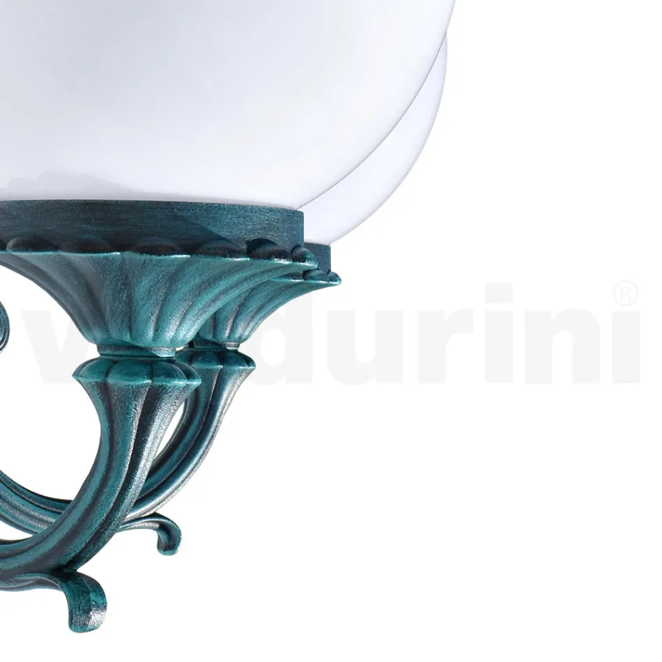 Lampada da Giardino con 2 Luci in Acrilico e Struttura in Alluminio - Trovanero Viadurini