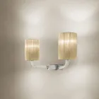 Lampada da Parete Artigianale in Vetro Veneziano Made in Italy - Graham Viadurini
