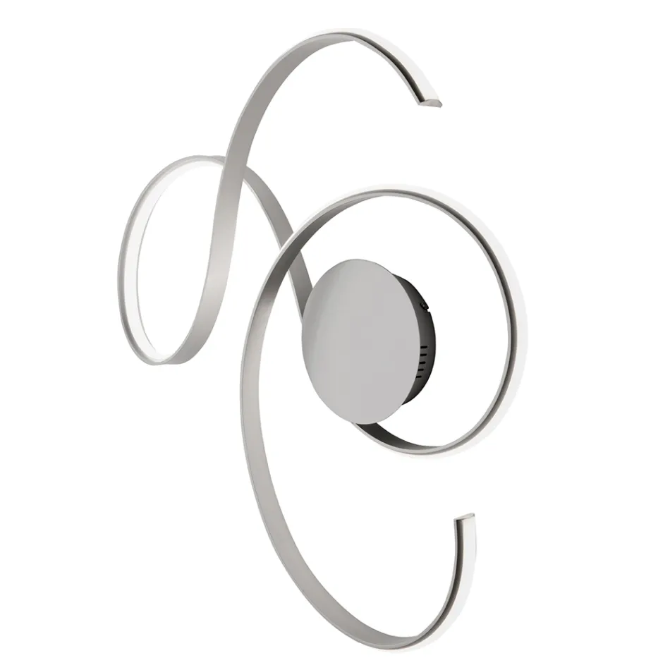 Lampada da Parete con LED in Metallo Verniciato Design Moderno - Trella Viadurini