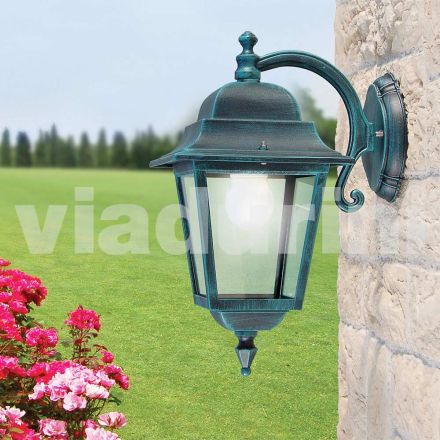 Lampada da parete in alluminio realizzata in Italia, Aquilina Viadurini