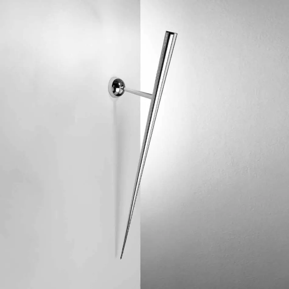 Lampada da Parete in Metallo Verniciato con LED Integrato Made in Italy - Trono Viadurini