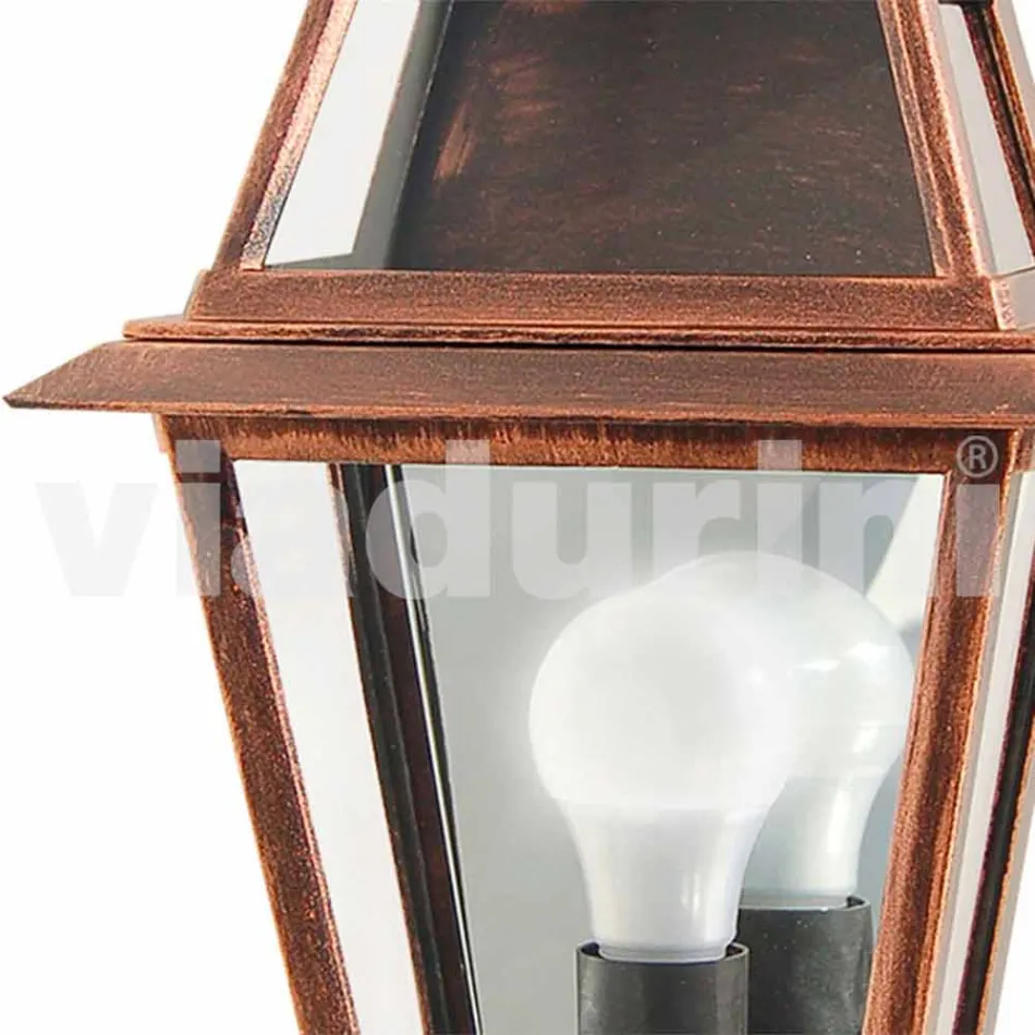 Lampada da parete per esterno classica in alluminio made Italy,Kristel Viadurini