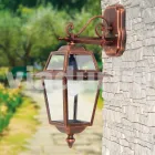Lampada da parete per esterno in alluminio fatta in Italia, Kristel Viadurini
