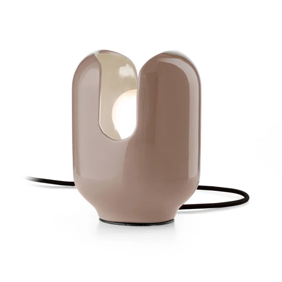 Lampada da Tavolo dallo Stile Moderno in Ceramica Made in Italy - Batucada Viadurini