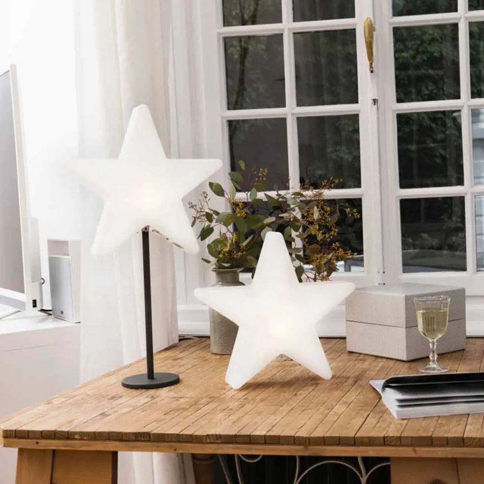 Lampada da Tavolo Design Moderno a Stella con o senza Piedistallo - Littlestar Viadurini