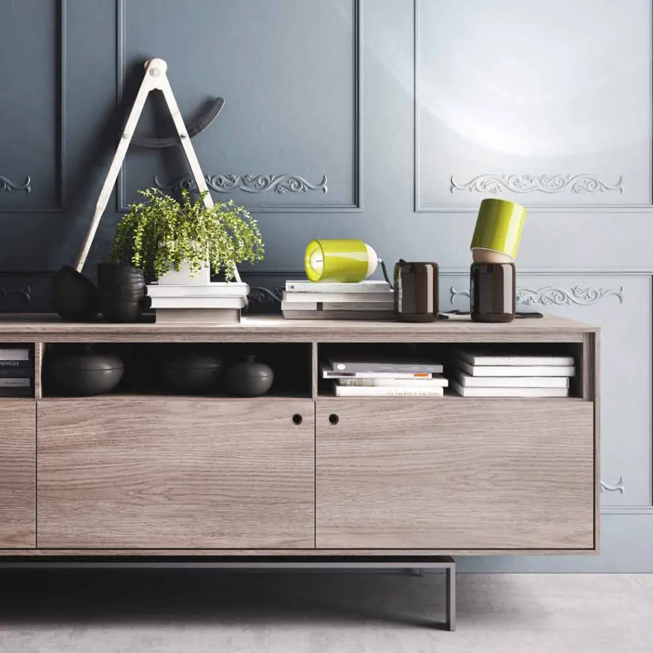 Lampada da tavolo di design moderno in ceramica made in Italy Asia Viadurini