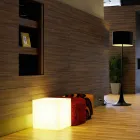 Lampada da tavolo e da terra Slide Cubo bianco luminoso made in Italy Viadurini