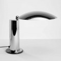 Lampada da Tavolo in Metallo Cromato o Nero con LED Made in Italy - Orlando