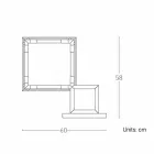 Lampada da Tavolo in Ottone e Resina con Base in Marmo Made in Italy - Quizza Viadurini