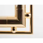 Lampada da Tavolo in Ottone e Resina con Base in Marmo Made in Italy - Quizza Viadurini