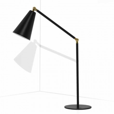 Lampada da Tavolo Moderna con Struttura in Metallo Made in Italy - Zaira Viadurini