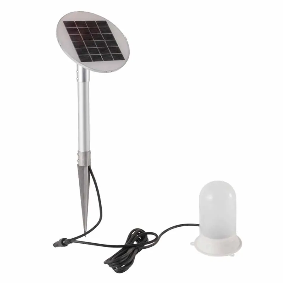 Lampada da Tavolo o Terra Design Moderno a Fiore in Plastica Bianca - Fiorestar Viadurini