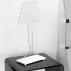 Lampada da tavolo sagomata, luce LED in plexiglass Ferla Viadurini
