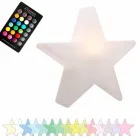 Lampada da Tavolo Solare o a LED di Design a Stella in Polietilene - Ringostar Viadurini