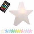 Lampada da Tavolo Solare o a LED, di Design a Stella in Polietilene - Ringostar