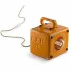 Lampada da tavolo stile industriale in ceramica e ferro Valerie Viadurini