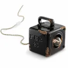 Lampada da tavolo stile industriale in ceramica e ferro Valerie Viadurini