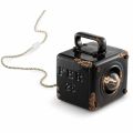 Lampada da tavolo stile industriale in ceramica e ferro Valerie