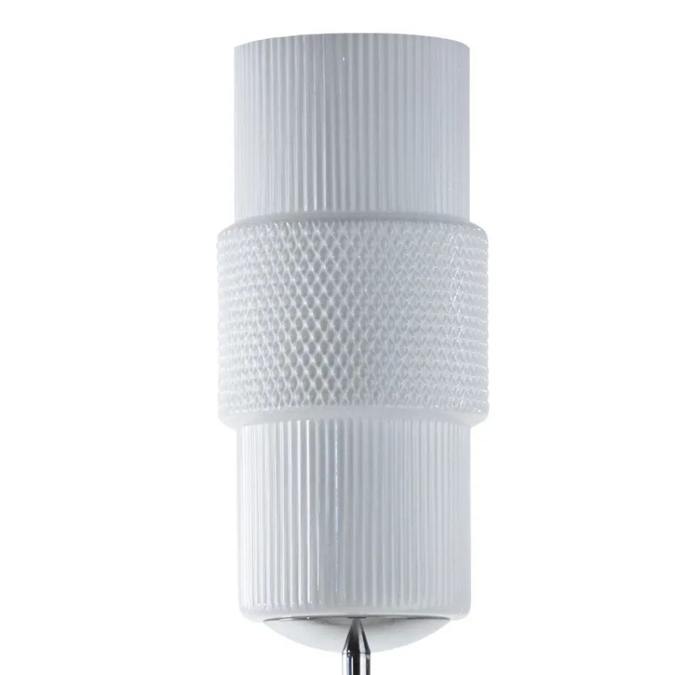 Lampada da Terra Artigianale in Vetro Veneziano Soffiato 30 cm - Satomi Viadurini