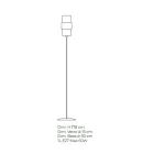 Lampada da Terra Artigianale in Vetro Veneziano Soffiato 30 cm - Satomi Viadurini
