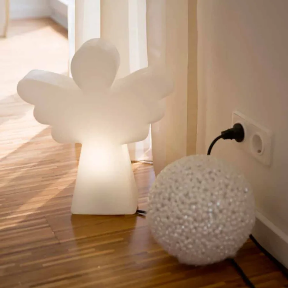 Lampada da Terra Bianca E27, Led o Solare Design Angelo Moderno - Angelostar Viadurini