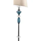 Lampada da Terra con Paralume in Vetro Artigianale Made in Italy - Saline Viadurini