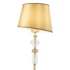 Lampada da Terra con Paralume in Vetro Artigianale Made in Italy - Saline Viadurini