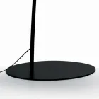 Lampada da Terra con Stelo in Carbonio Nero Made in Italy - Terni Viadurini