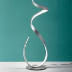 Lampada da Terra con Struttura in Metallo Verniciato con Luce LED - Lumino Viadurini