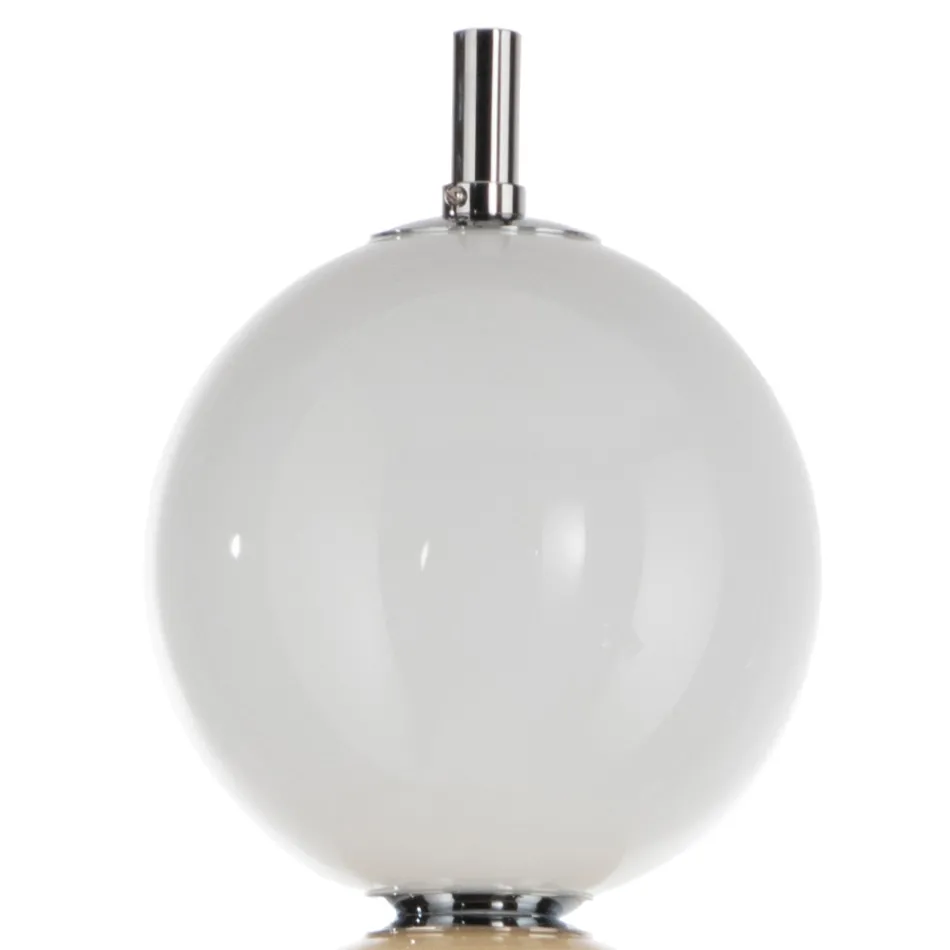 Lampada da Terra con Tre Lumi in Vetro Incamiciato Made in Italy - Lumira Viadurini