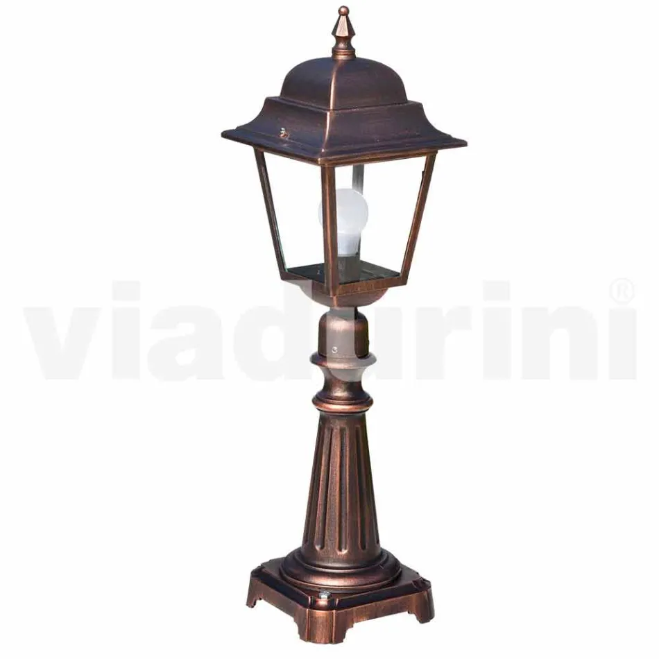 Lampada da terra da esterno in alluminio prodotta in Italia, Aquilina Viadurini