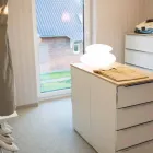 Lampada da Terra da Interno o Esterno di Design Moderno Naturale - Sassostar Viadurini