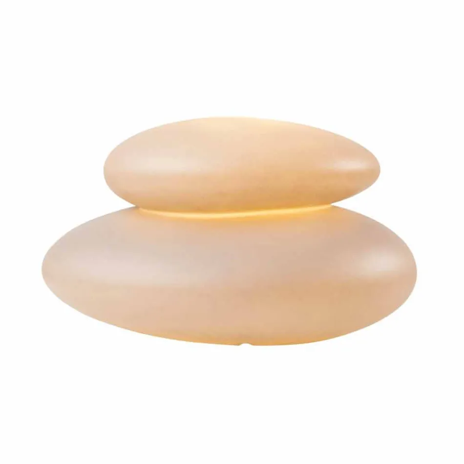 Lampada da Terra da Interno o Esterno di Design Moderno Naturale - Sassostar Viadurini