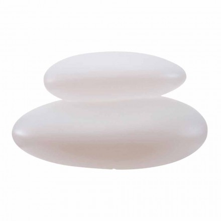 Lampada da Terra da Interno o Esterno di Design Moderno Naturale - Sassostar Viadurini