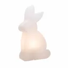 Lampada da Terra di Design, Coniglio Bianco da Interni ed Esterni - Conigliostar Viadurini