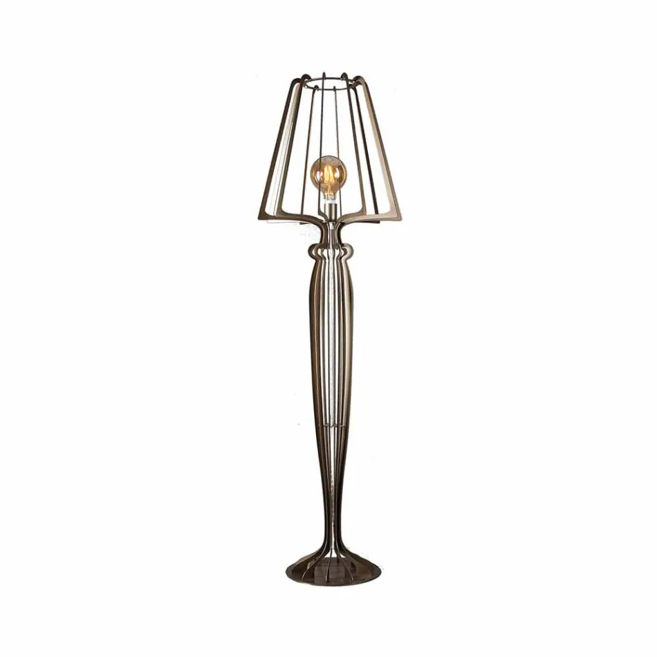 Lampada da Terra di Design Moderno in Ferro Made in Italy – Giunone Viadurini