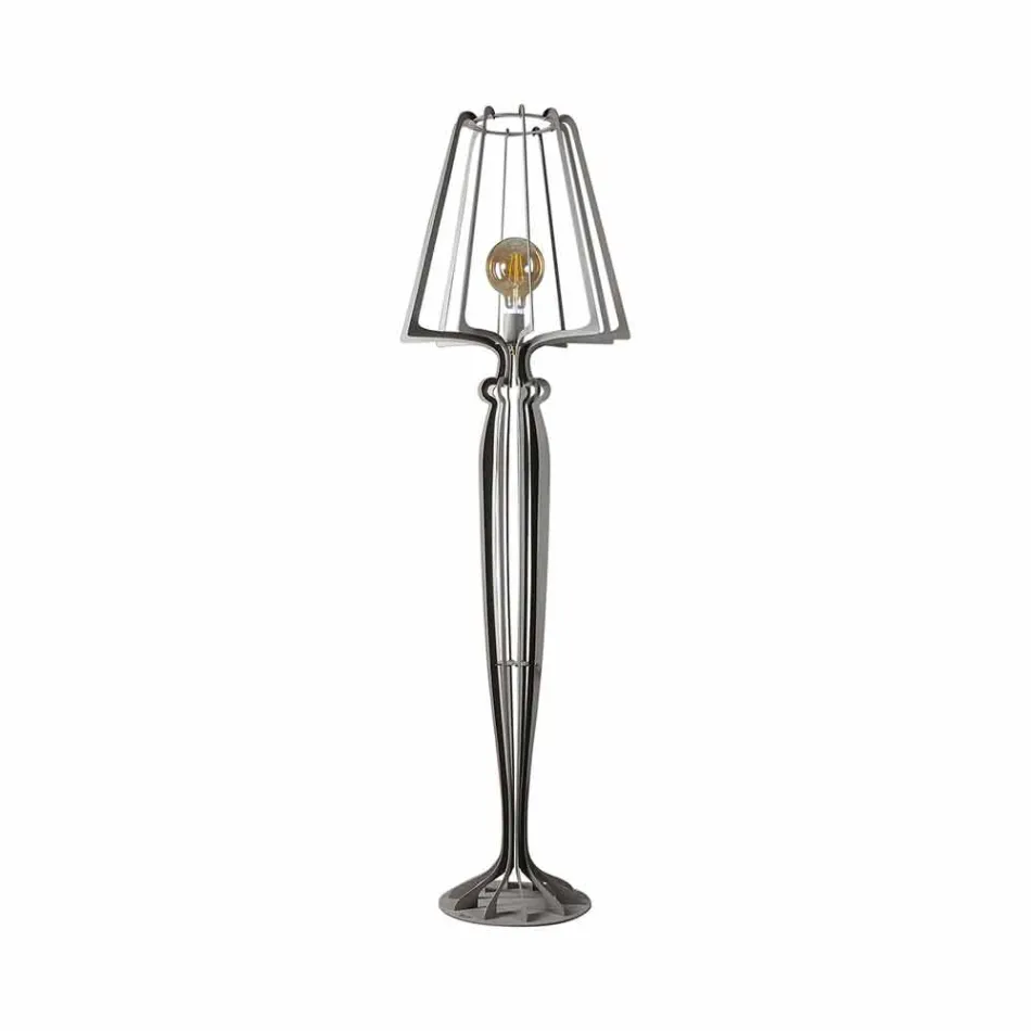 Lampada da Terra di Design Moderno in Ferro Made in Italy – Giunone Viadurini