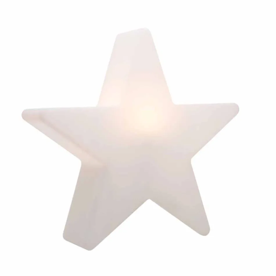 Lampada da Terra Forma a Stella Bianco o Rosso, Design Moderno - Ringostar Viadurini