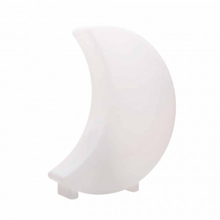 Lampada da Terra Forma di Luna in Plastica di 2 Misure Design Moderno - Lunastar Viadurini