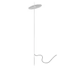 Lampada da Terra Giardino Alluminio Bianco Design a Foglia Ninfea - Cipriam Viadurini
