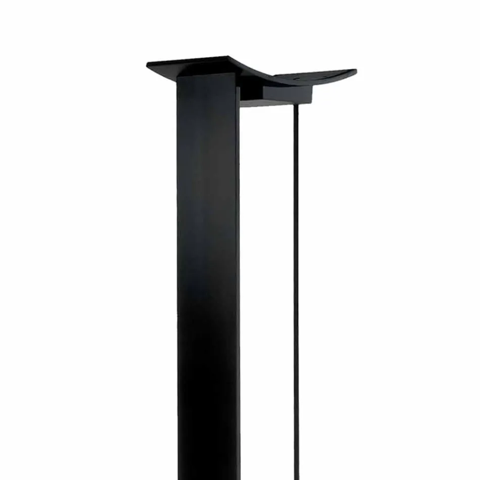 Lampada da Terra in Metallo Laccato con LED Integrato Made in Italy - Indra Viadurini