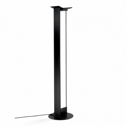 Lampada da Terra in Metallo Laccato con LED Integrato Made in Italy - Indra Viadurini