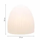 Lampada da Terra in Plastica Bianca Attacco Led, Solare o E27 Design - Massostar Viadurini