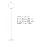 Lampada da Terra in Vetro Incamiciato Lucido o Satinato Made in Italy - Althea Viadurini
