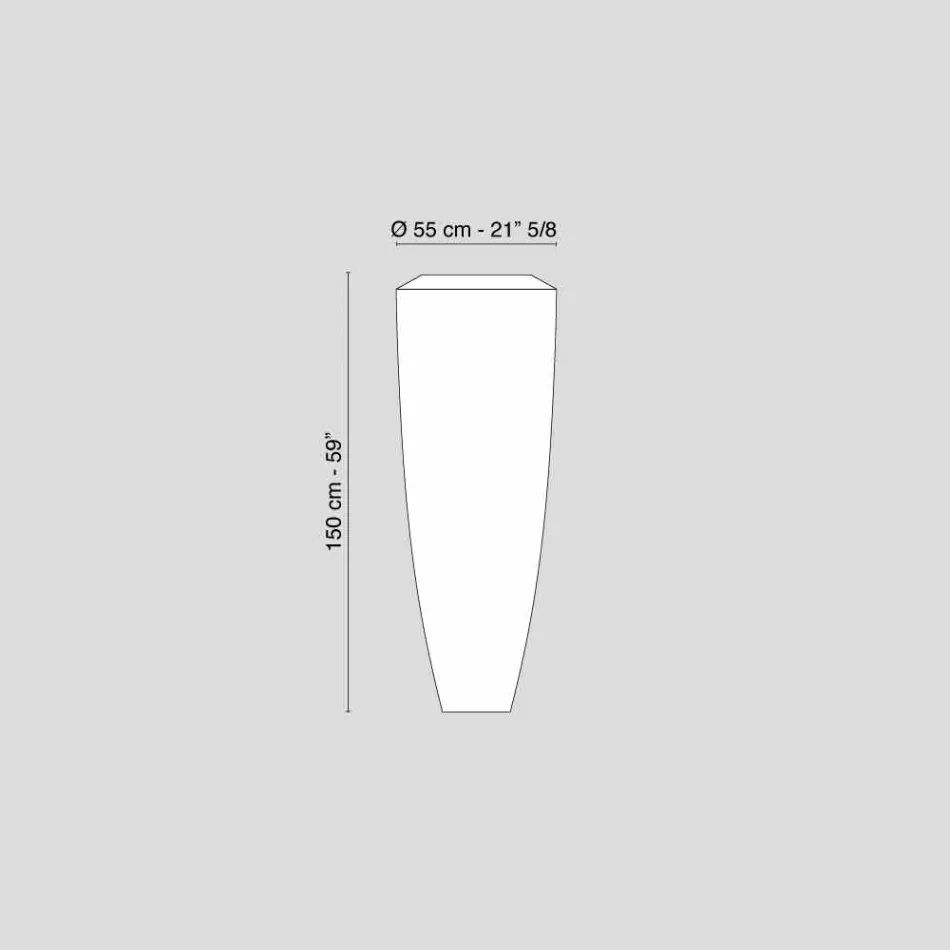 Lampada da terra moderna a Led per interni in Ldpe Obice Big Viadurini